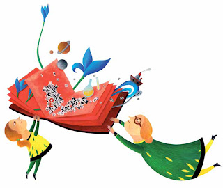 ILLUSTRATION LIVRES OUVERT ET ENFANTS