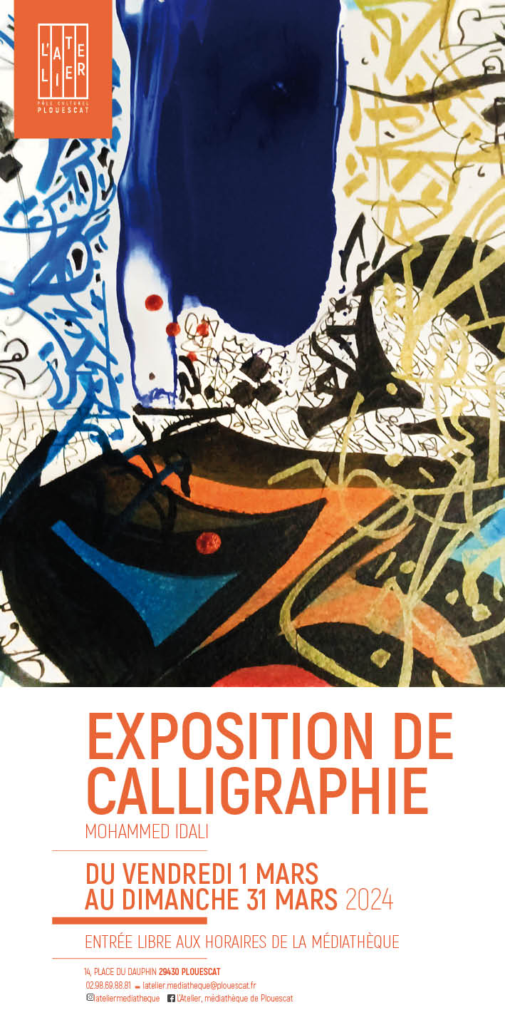 Affiche exposition de calligraphie