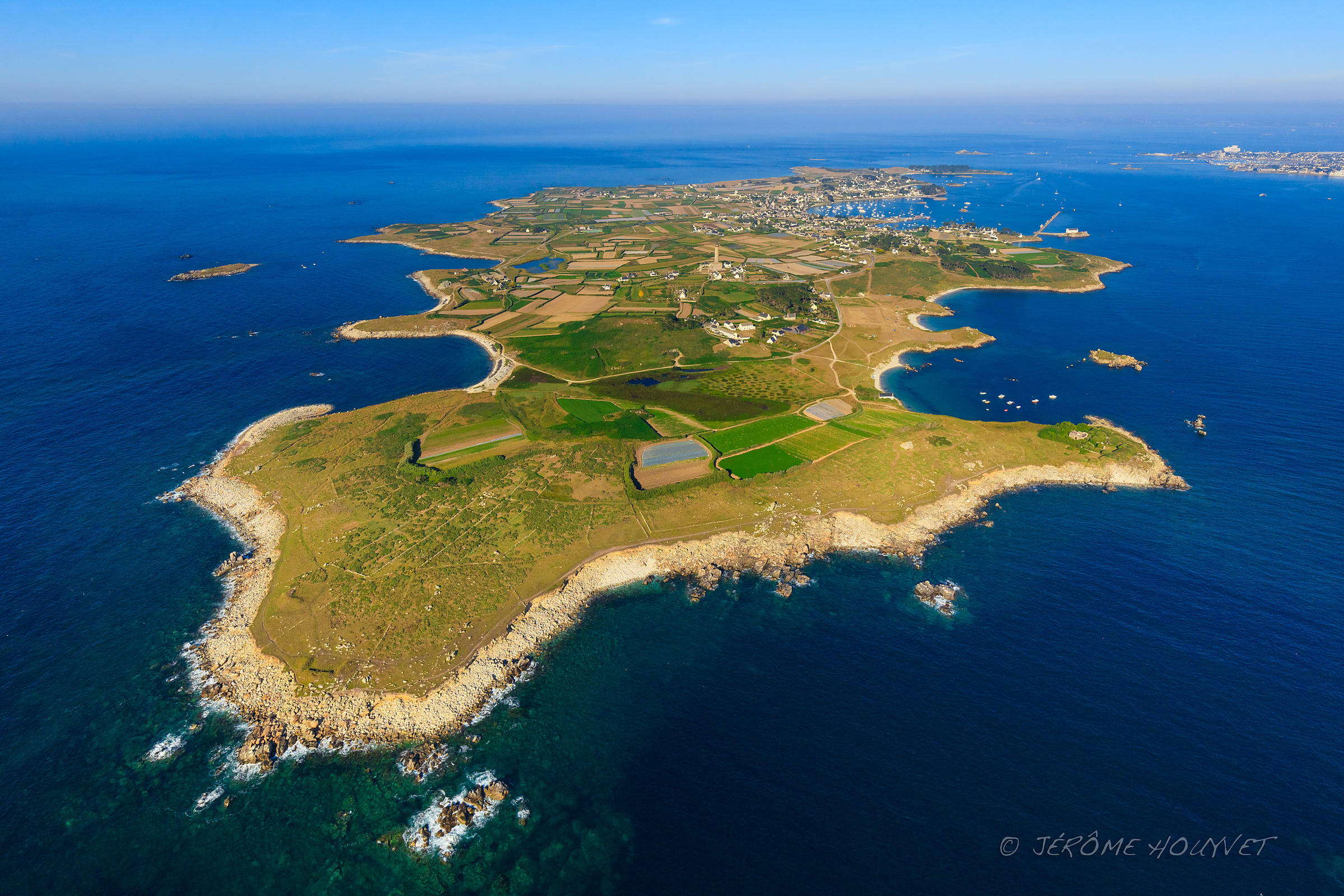 vue aérienne île de Batz