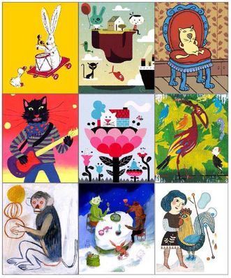 plusieurs illustrations jeunesse
