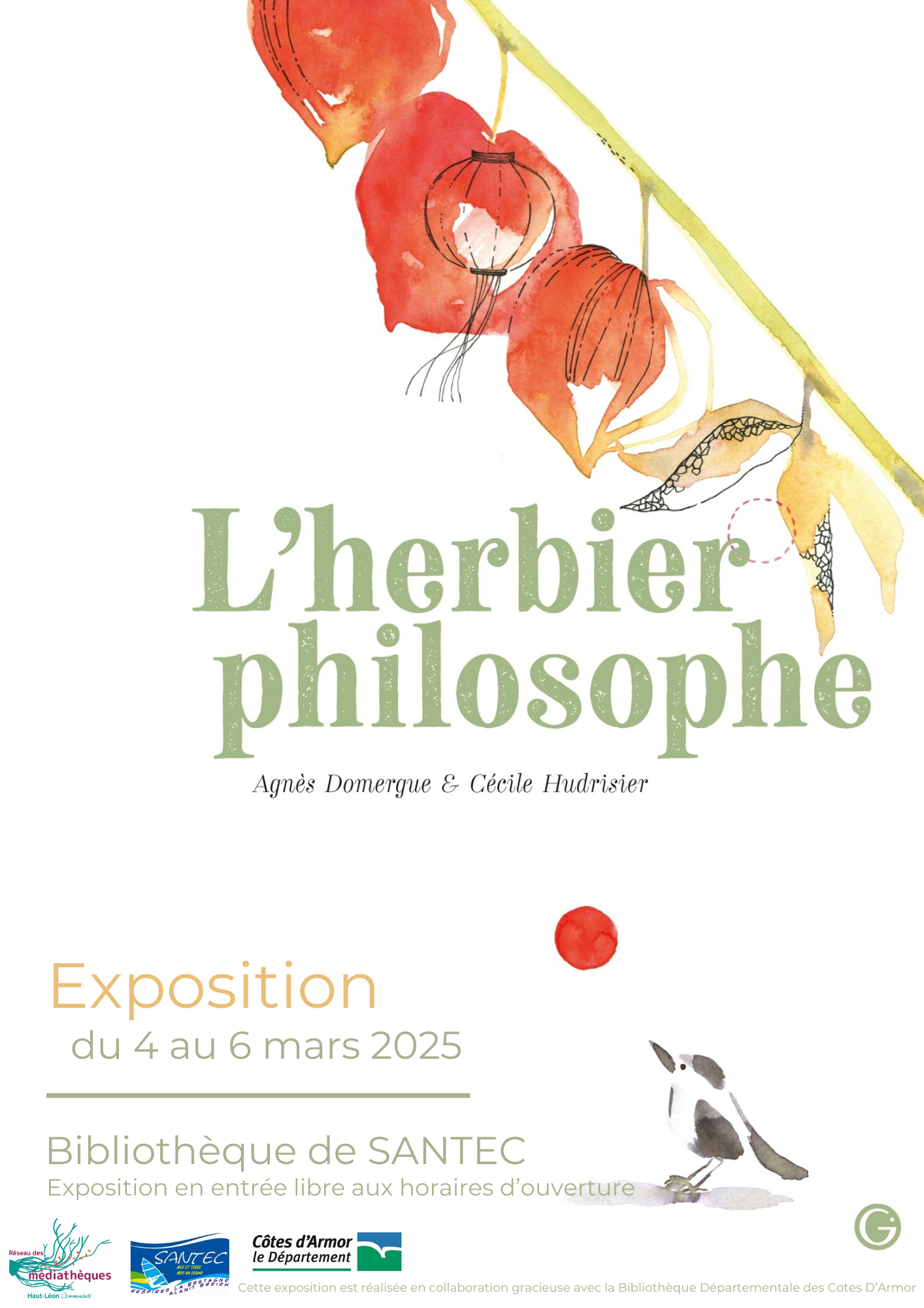 Affiche avec un dessin d'amour en cage