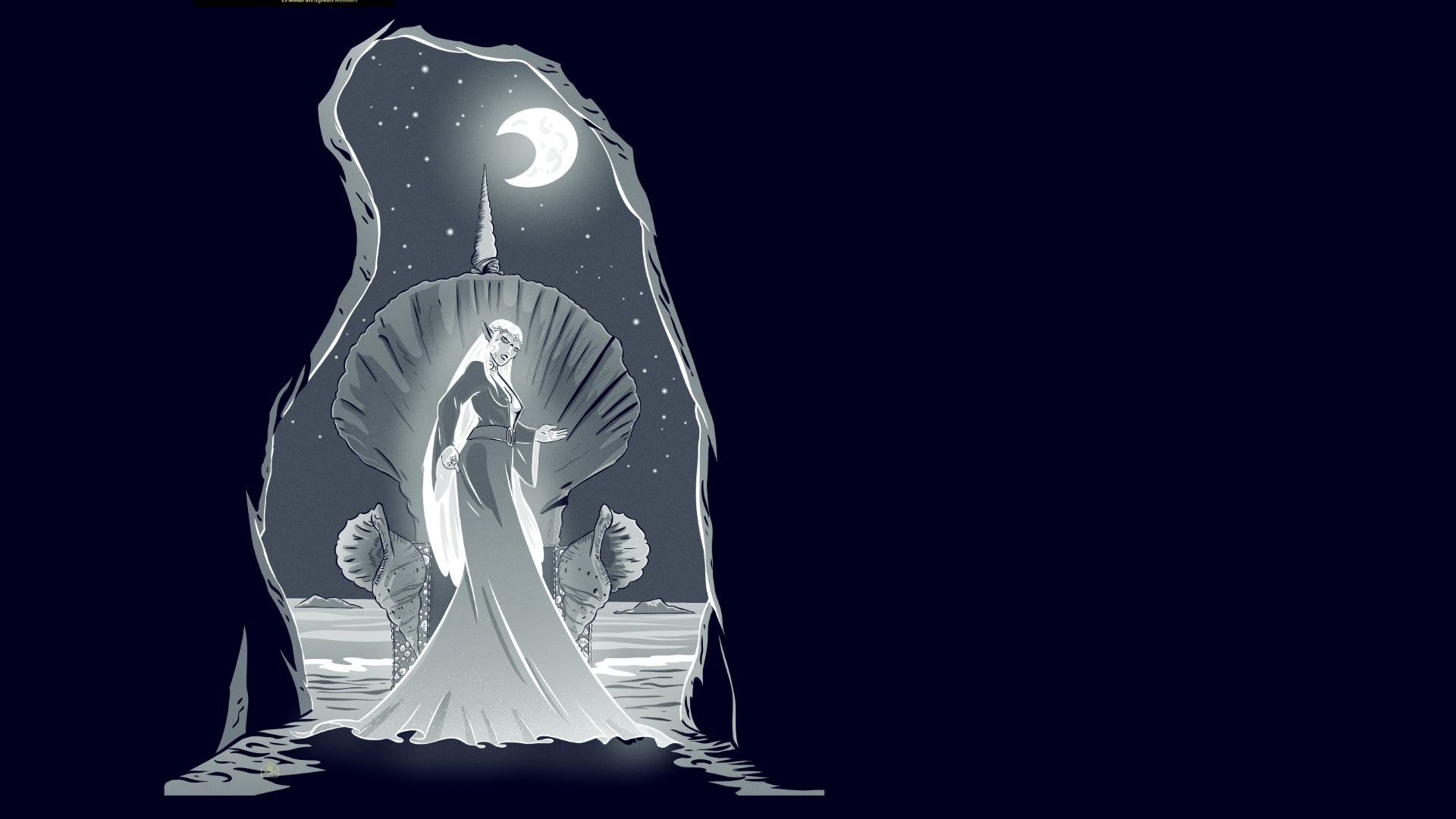 femme dans une grotte