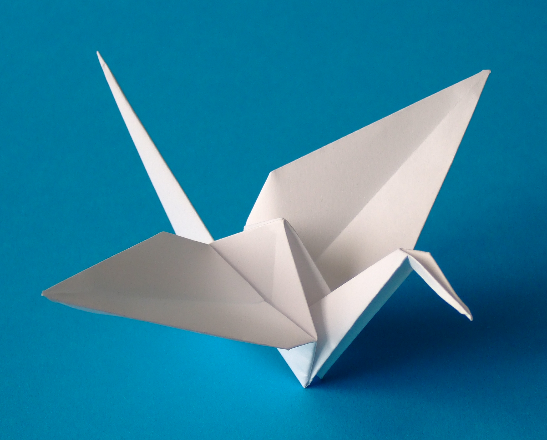 grue en pliage papier