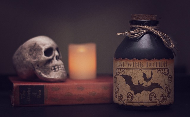 potion avec tête de mort