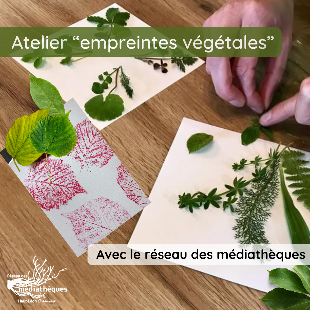 ateliers empreintes végétales