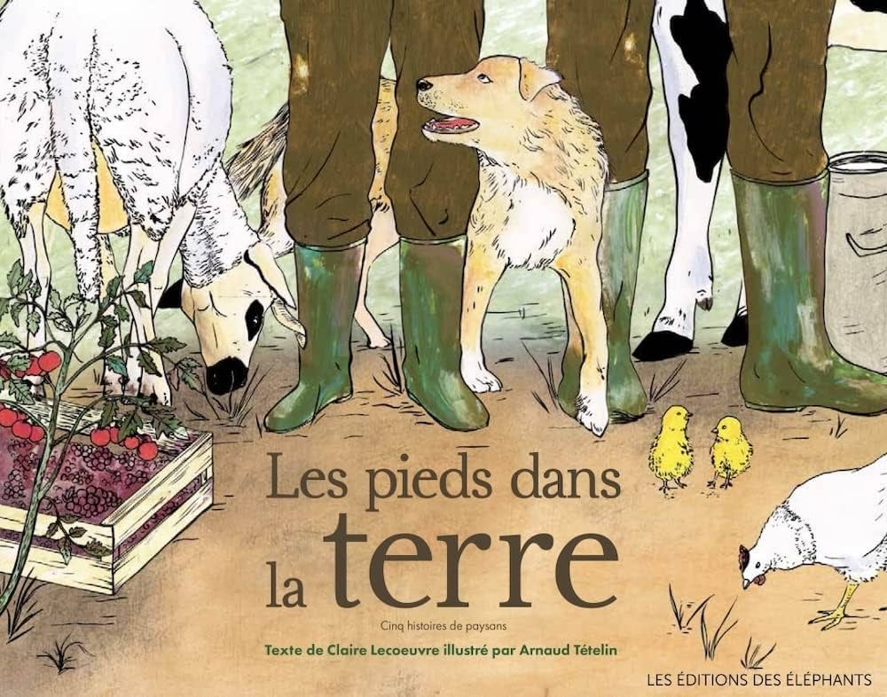 des pieds en botte avec des animaux.