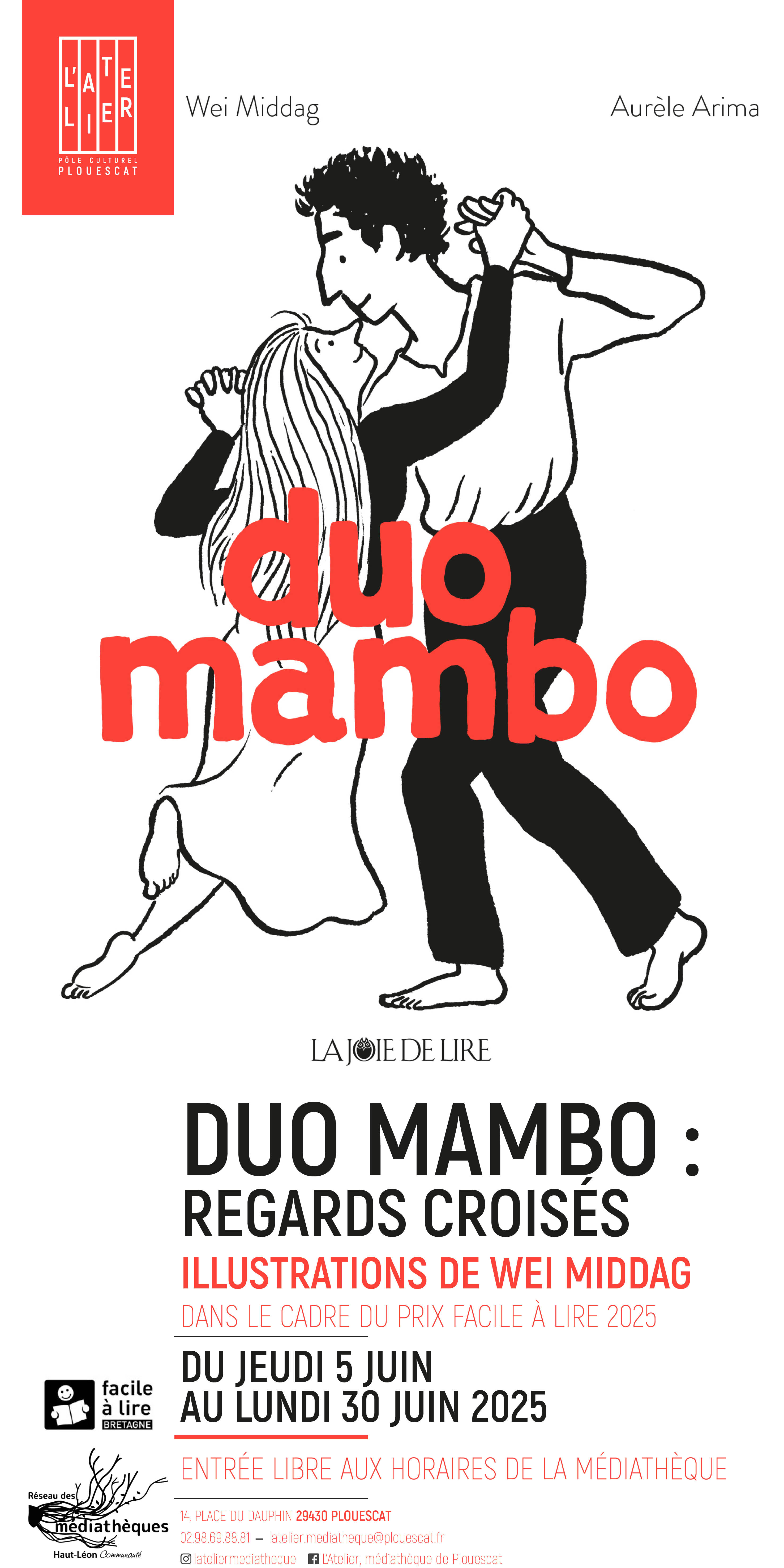 Affiche de l'exposition Duo Mambo : regards croisés