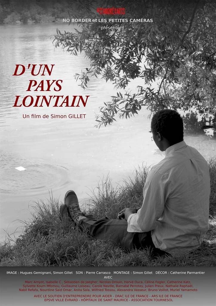 Affiche du film avec personnage assis au bord d'une rivière