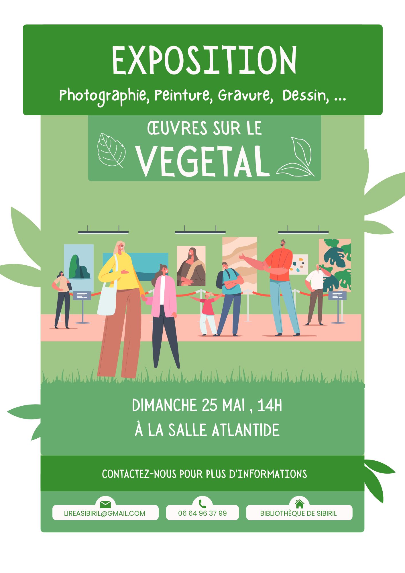 affiche exposition avec dates