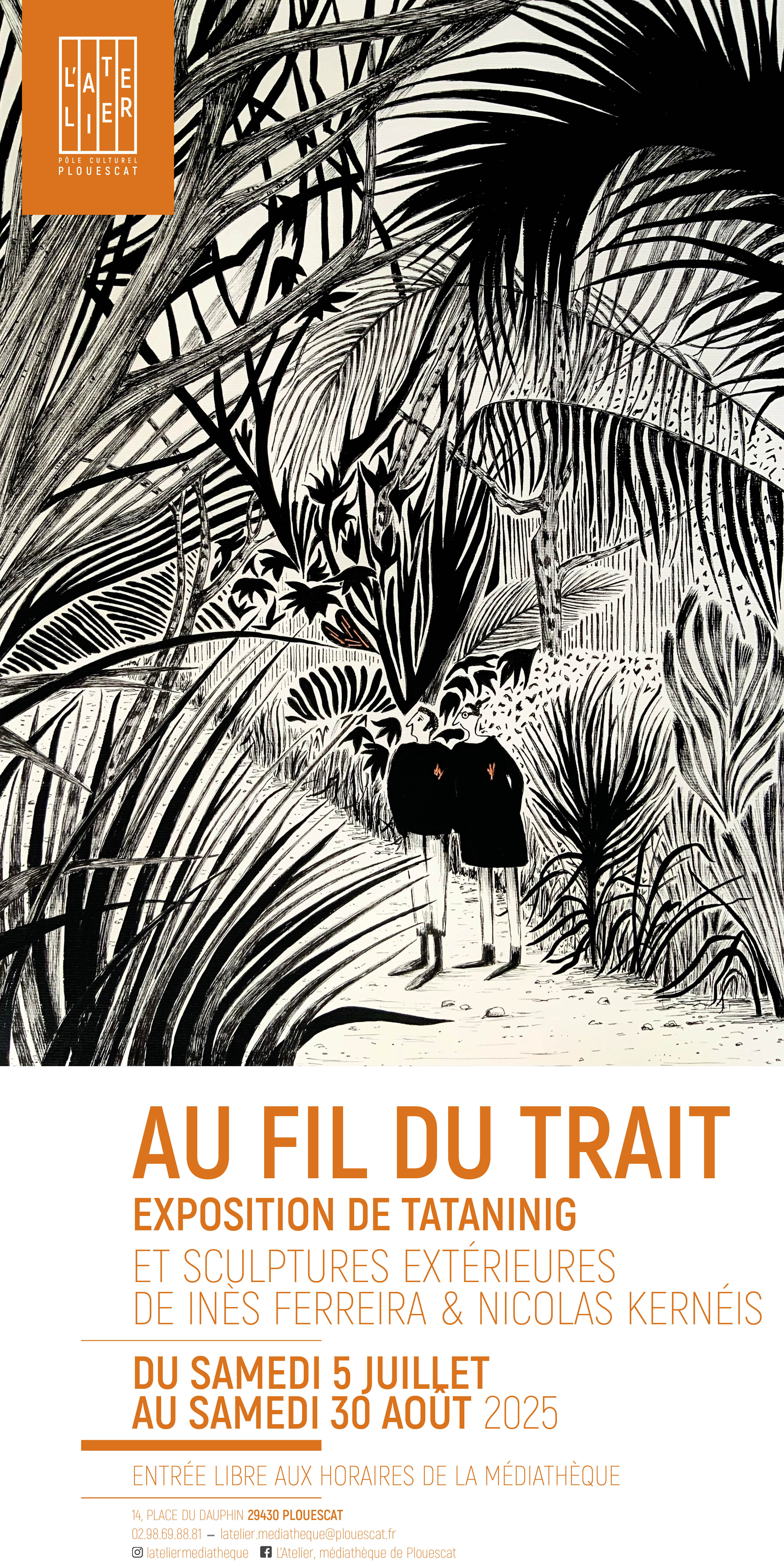 Affiche de l'exposition "Au fil du trait"