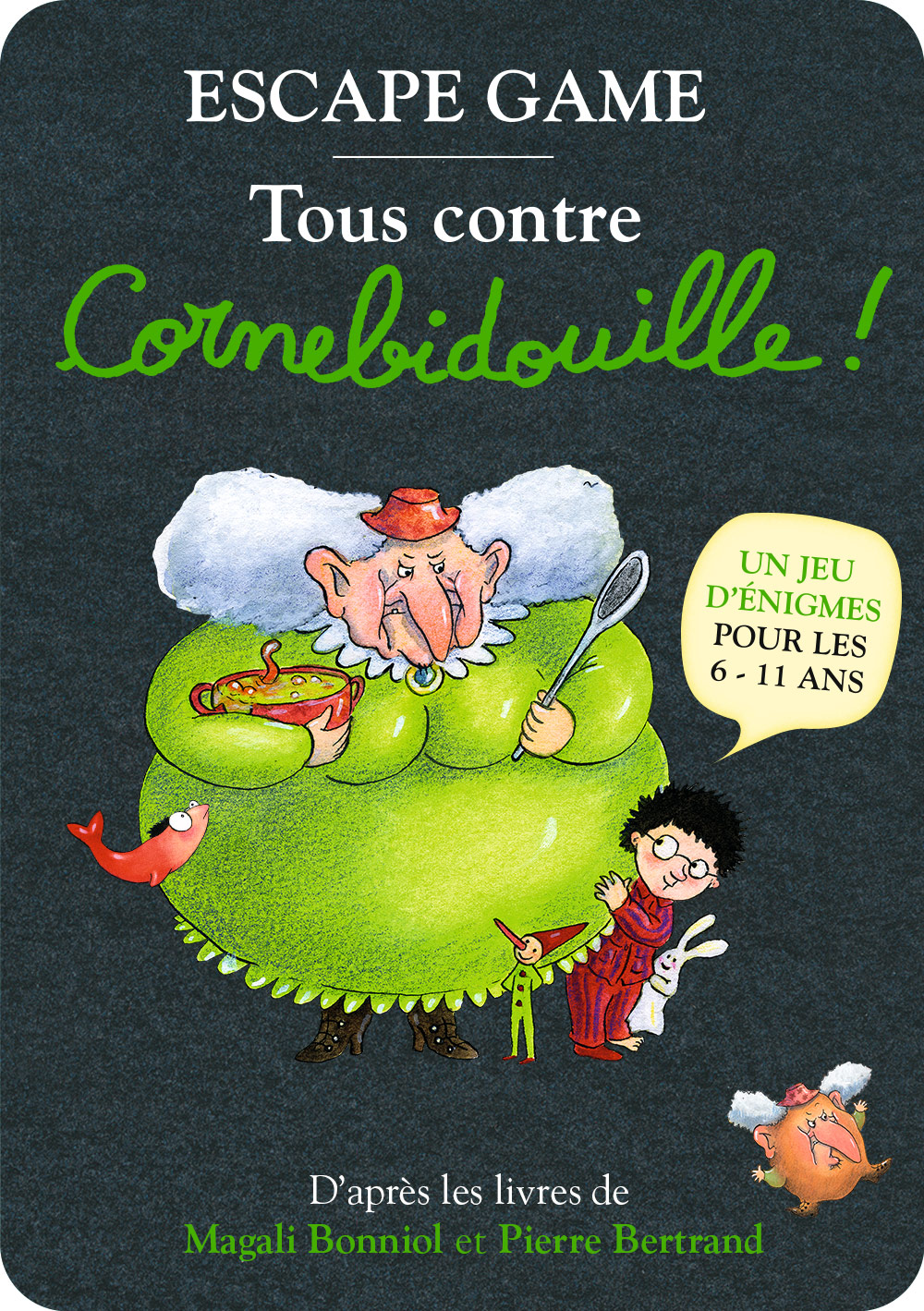 affiche avec la sorcière Cornebidouille