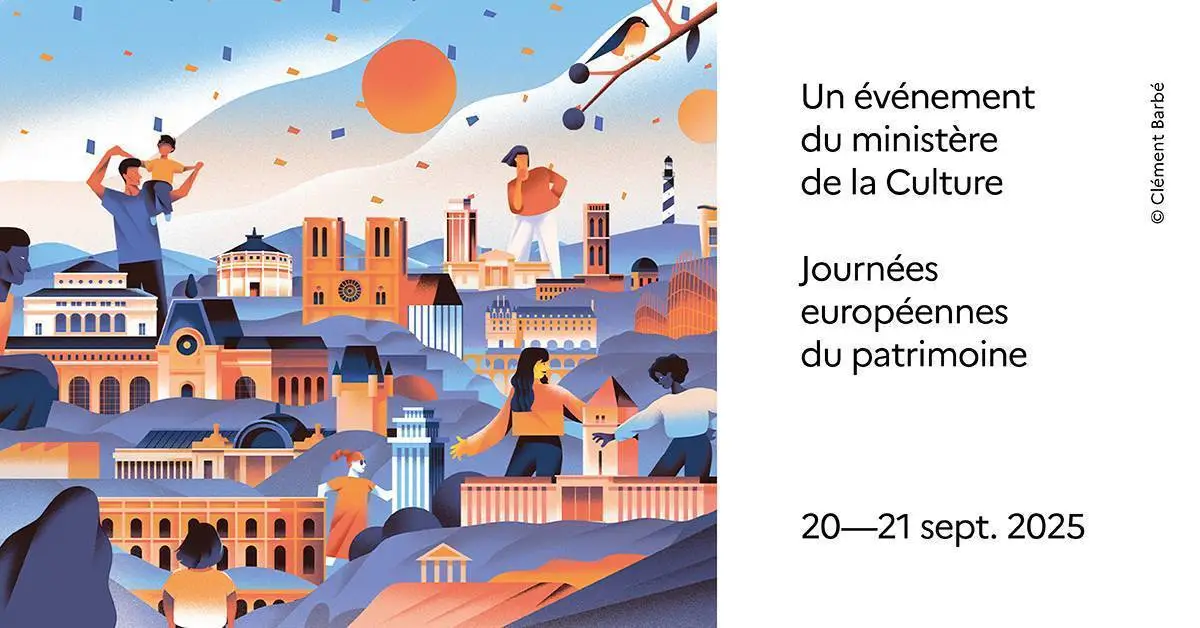 Affiche des journées européennes du patrimoine de 2025