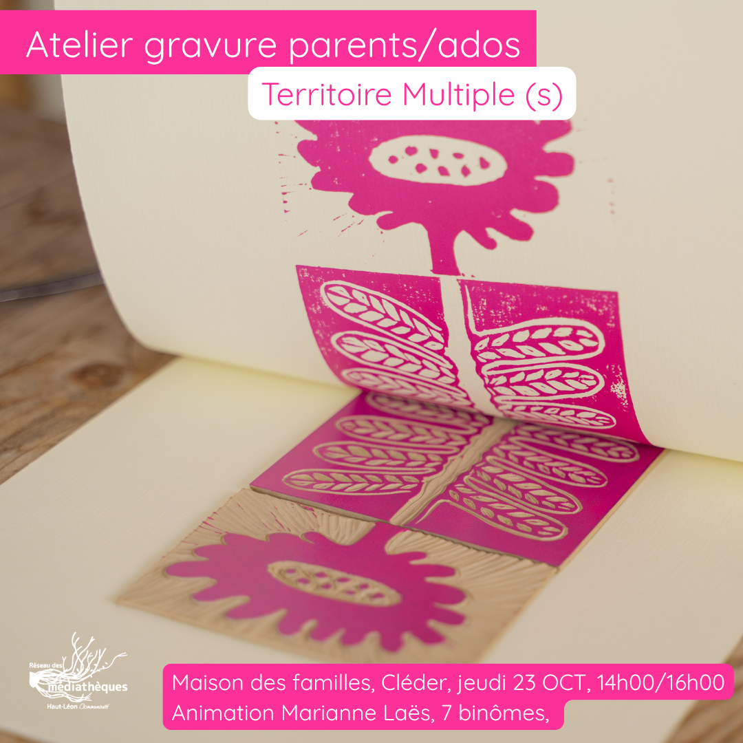 Image du dévoilement d'une gravure à partir de sa matrice