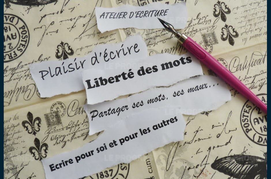 des mots sont écrits