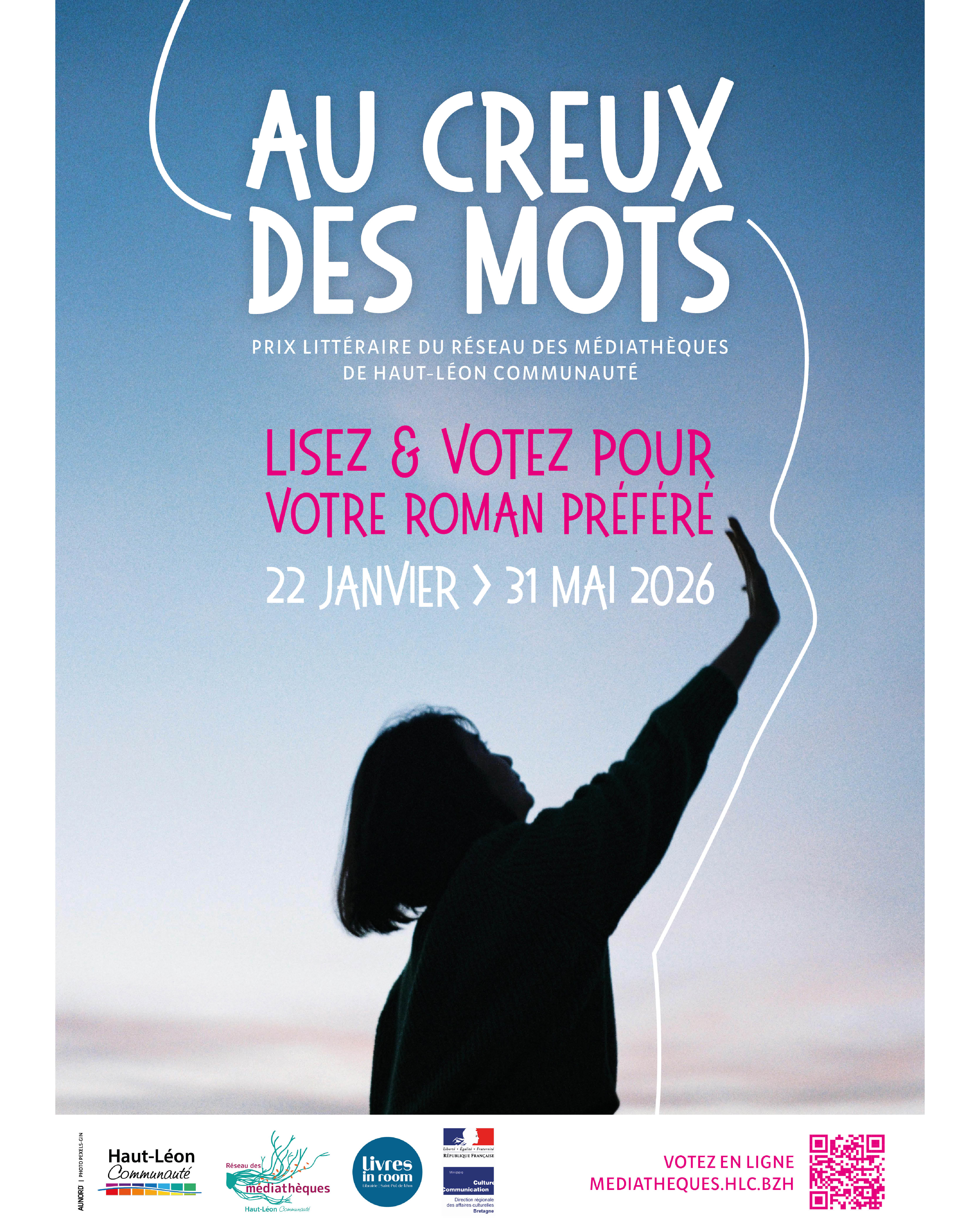 couverture livret de la sélection 2026 personnage levant la main devant le ciel