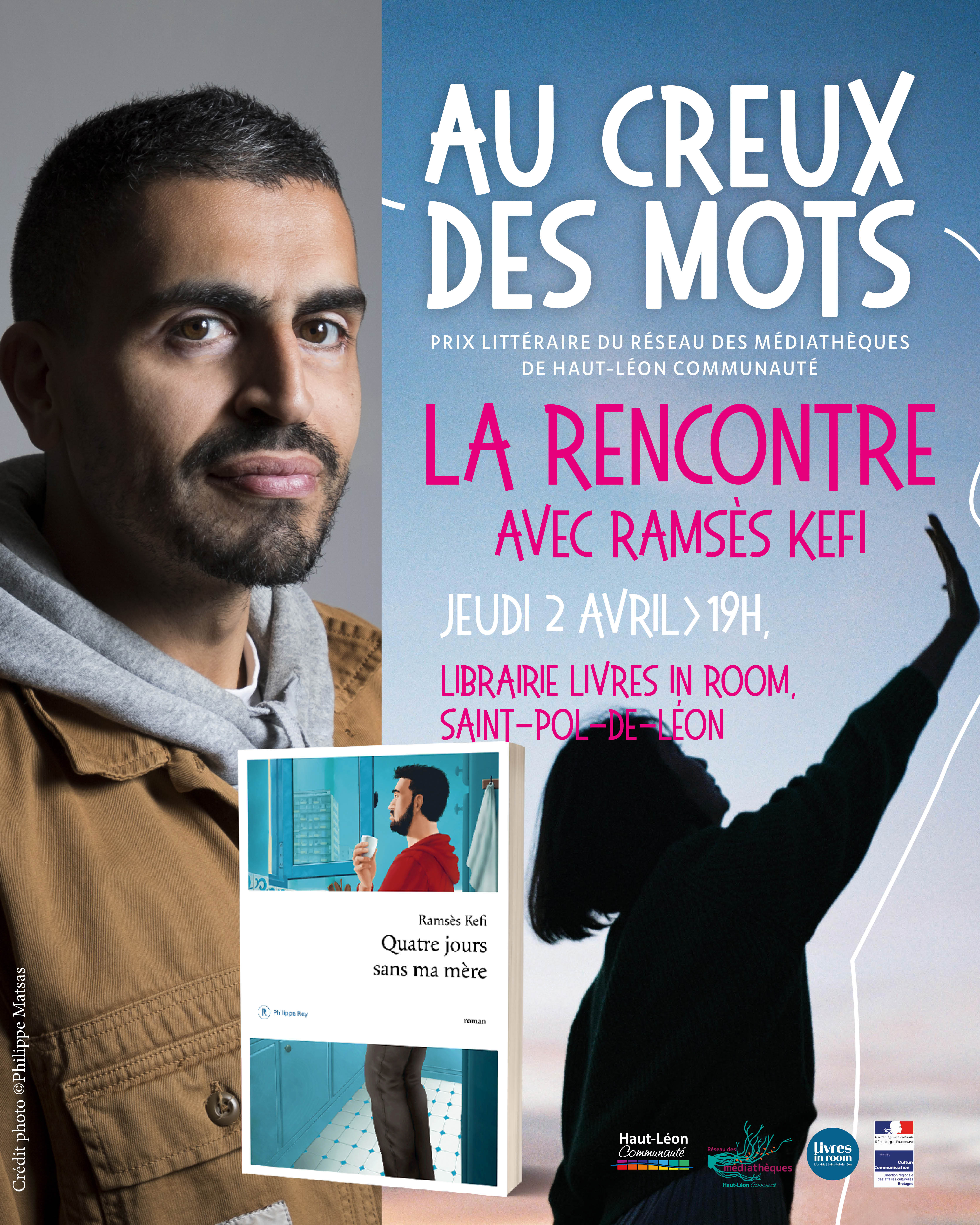 Portrait de Ramses KEFI et couverture de son roman
