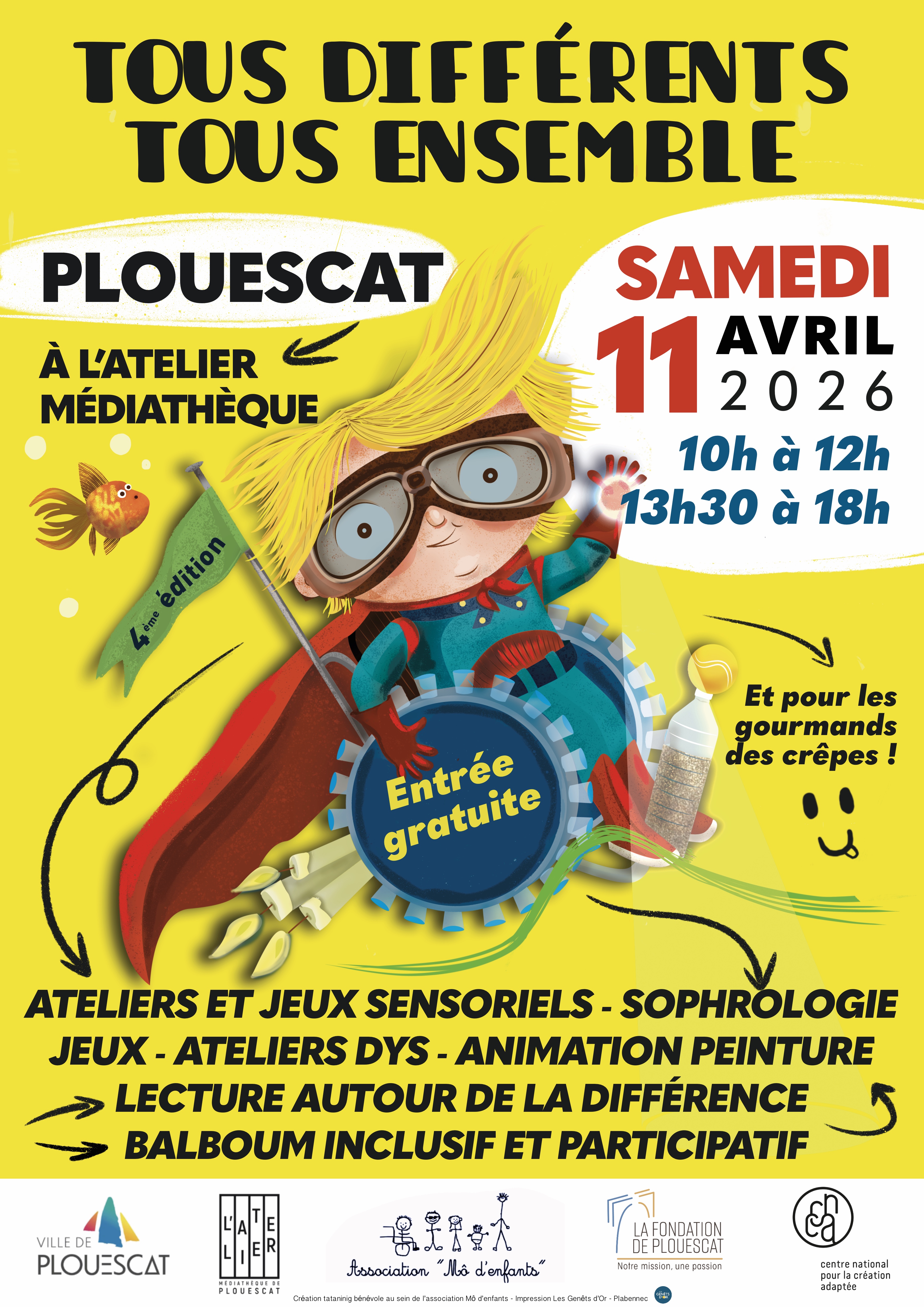 affiche de la journée Tous Différents, Tous Ensemble