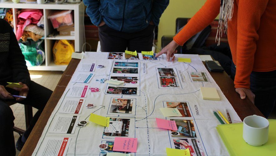 post it lors d'un atelier