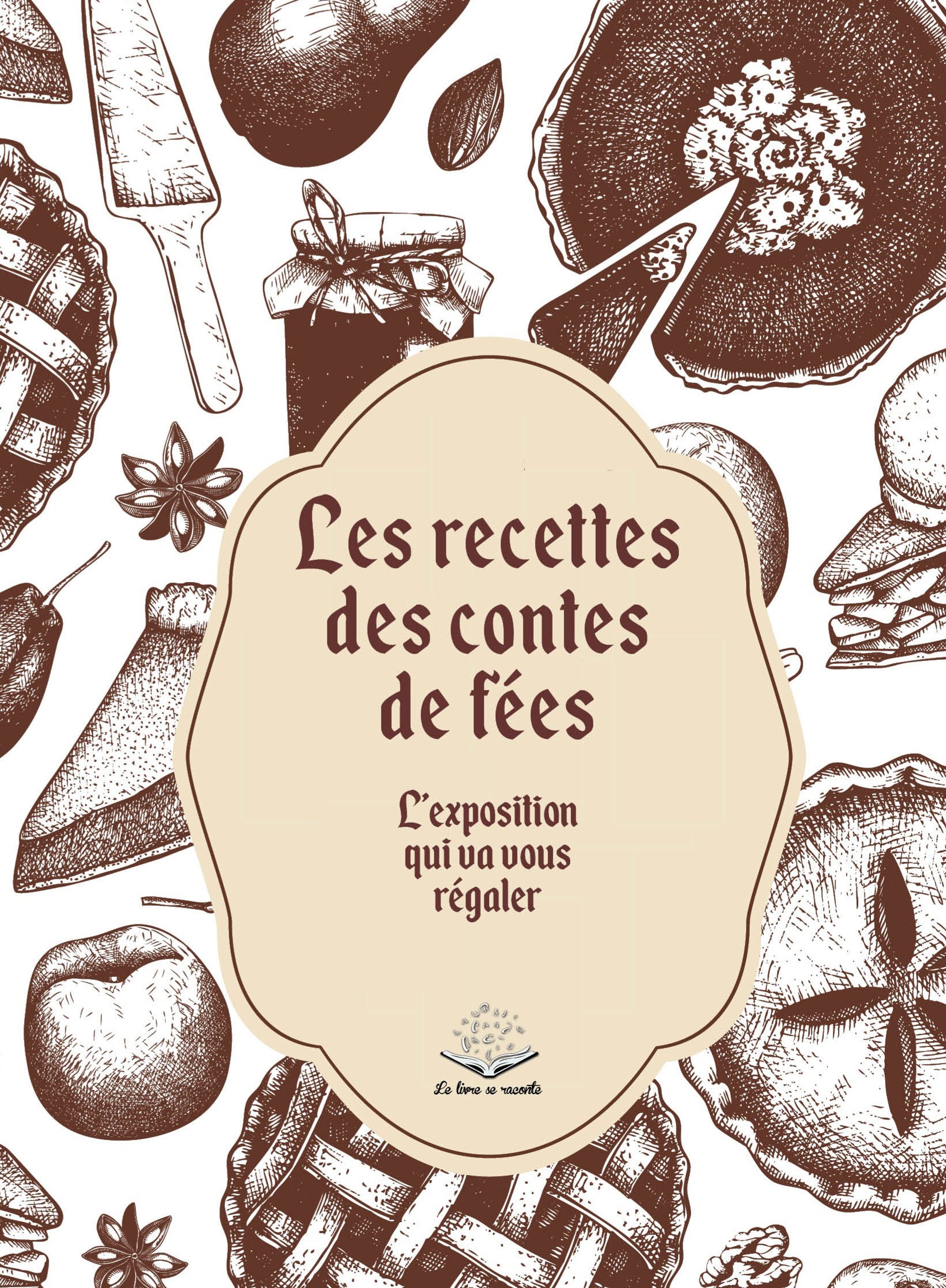 des gourmandises encadrent le titre de l'exposition