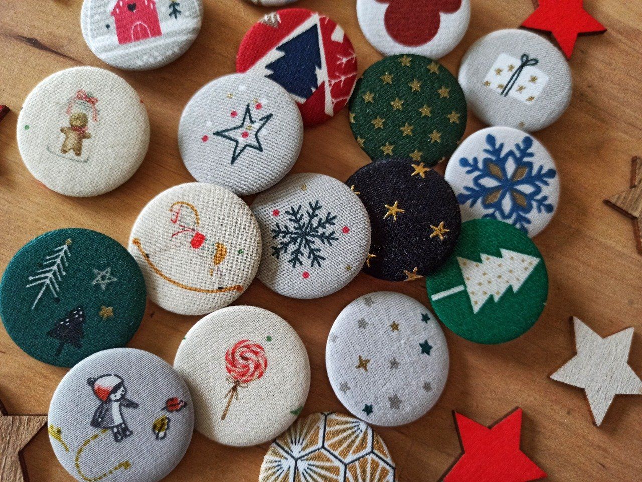 lot de badges de Noel