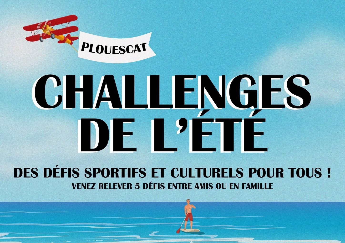 Haut de l'affiche "Challenges de l'été" à Plouescat